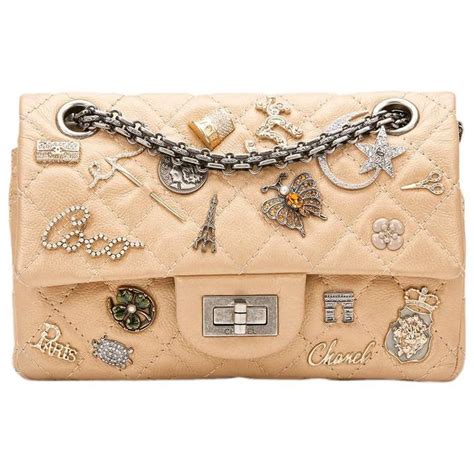 chanel gold aged metallic calfskin leather lucky charms|chanel handbags.